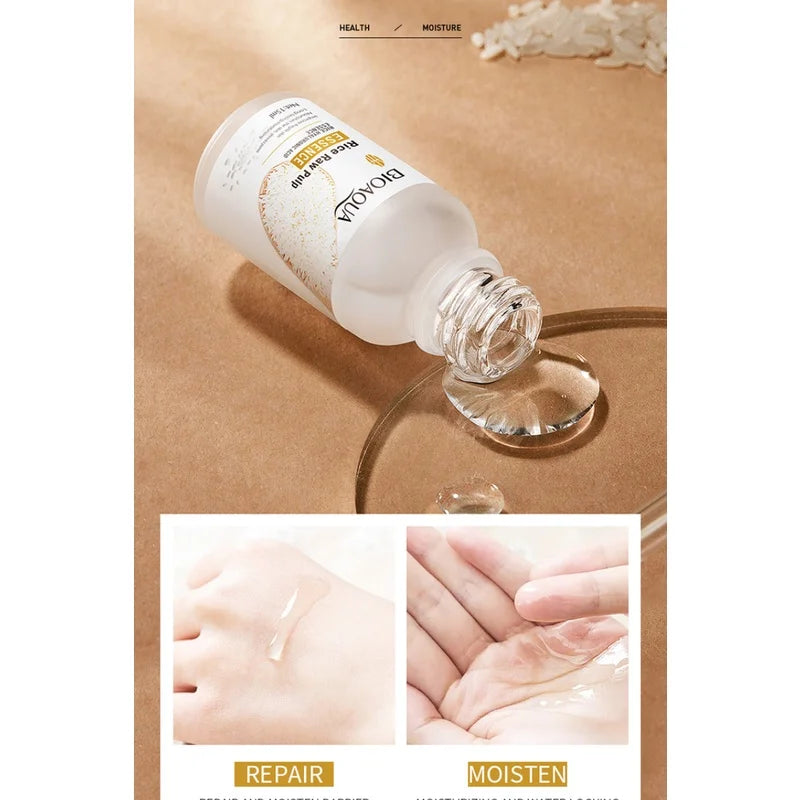 BIOAQUA Rice Essence Hyaluronic Acid Face Essence Nourishing Moisturizing Whitening Anti-Wrinkle Serum Facial Skin Care