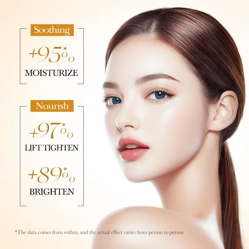 5Pcs  Rice Raw Whitening Set Brighten Hydrating Moisturize Soothing Facial Cleanser+Toner+Essence+Lotion+Cream Skincare